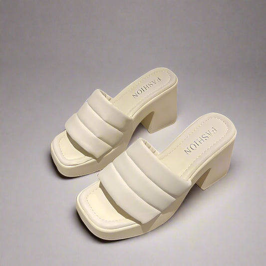 Open Toe Block Heel Sandals