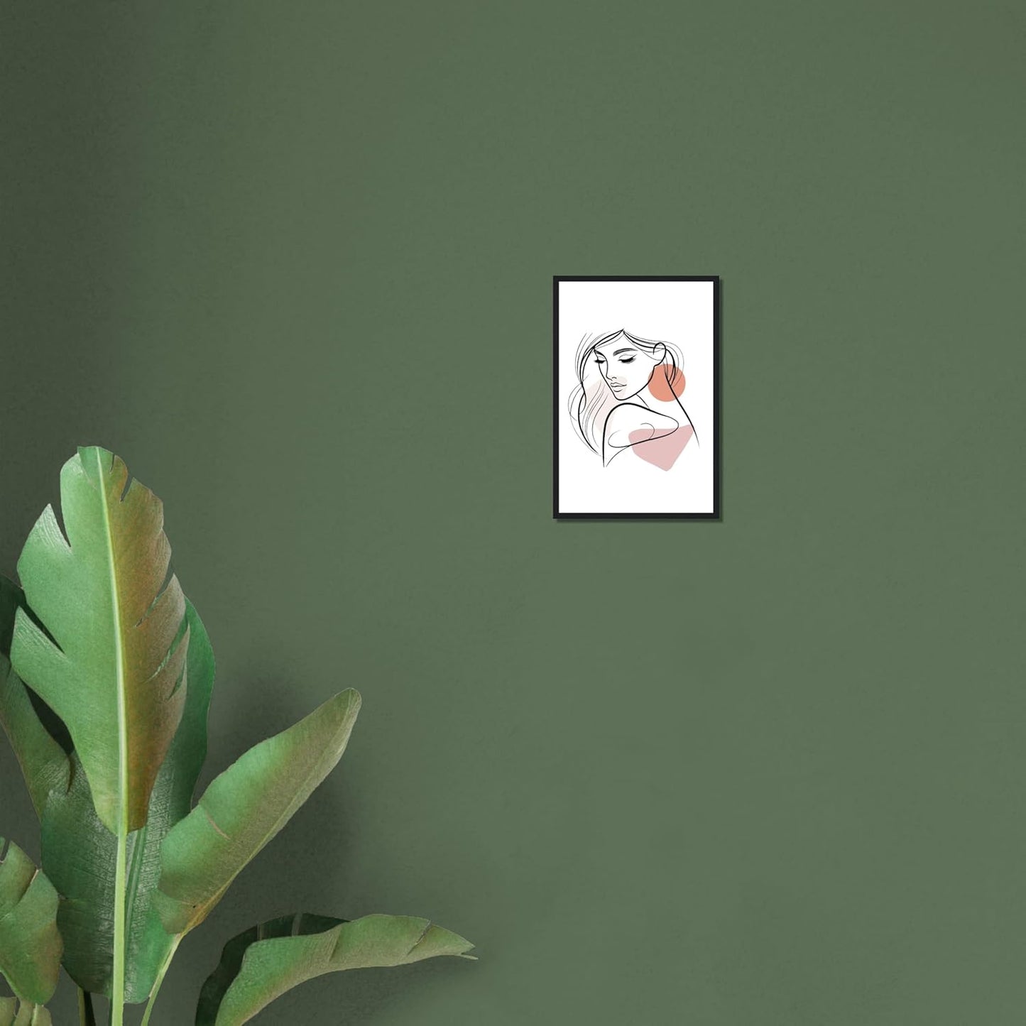 The Electra in Neutrals - Minimalist Woman Line Artwork