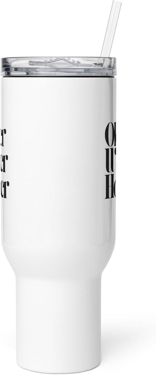 Older Wiser Hotter Travel Mug With a Handle – Mug – Stainless Steel Cute Morning Coffee Cup for Confident Women & Men, Boss Babe, Best Friend, Mom, Sister, Wife, Husband