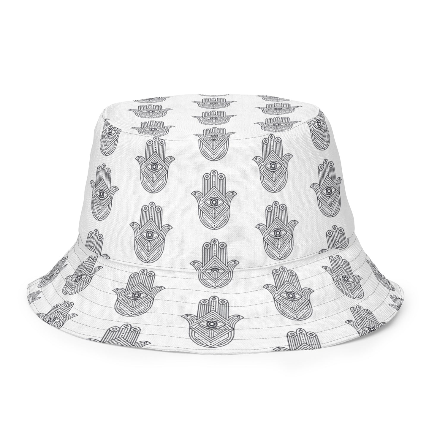 Hamsa Evil Eye Reversible Bucket Hat
