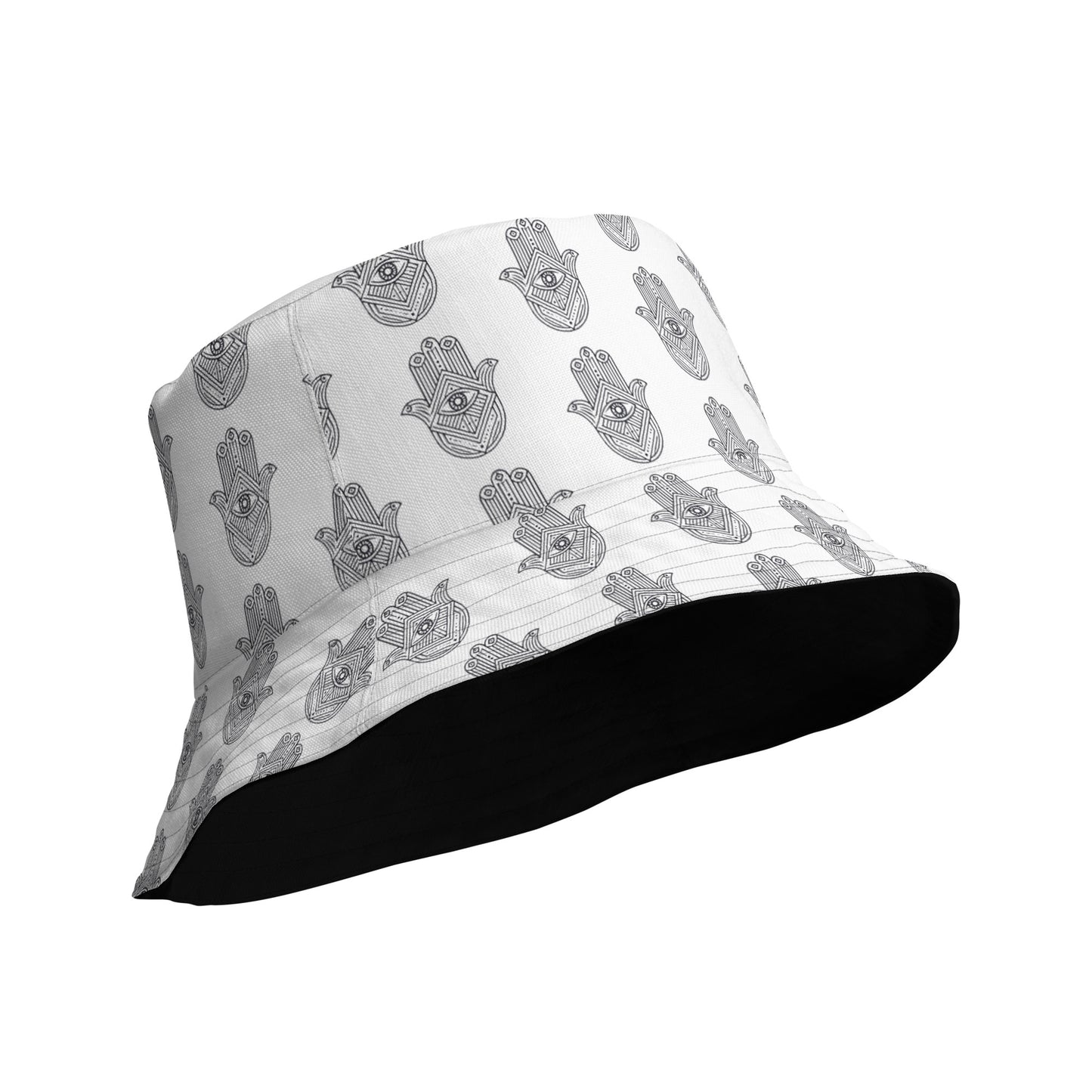 Hamsa Evil Eye Reversible Bucket Hat