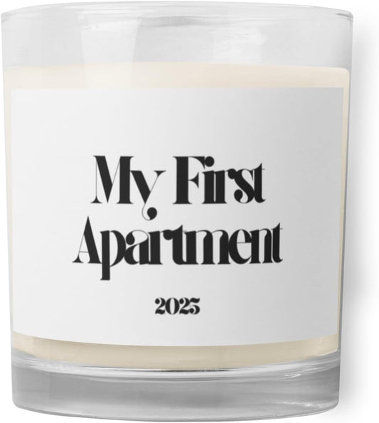 My First Apartment 2025 Candle – Luxury Soy Wax Candle for New Renters, First Home Gift, Minimalist Decor, Housewarming Present