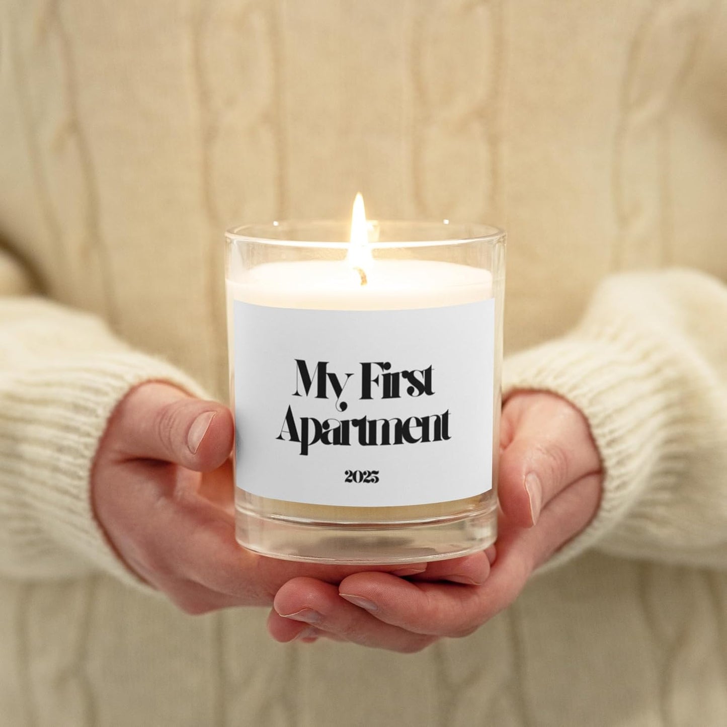 My First Apartment 2025 Candle – Luxury Soy Wax Candle for New Renters, First Home Gift, Minimalist Decor, Housewarming Present