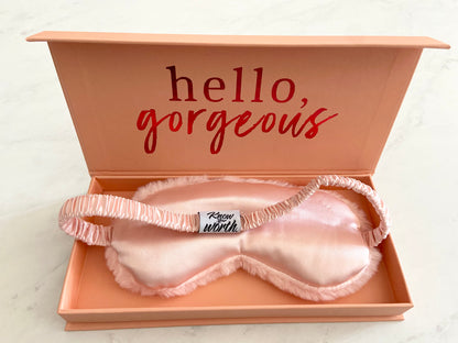 Know Your Worth 100% Mulberry Silk Sleep Eye Mask + Luxury Gift Box