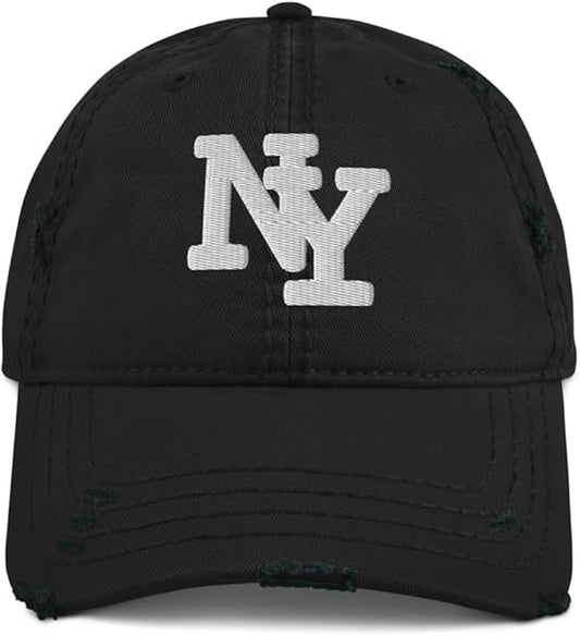 LOVE SUPPLIES NY Distressed Dad Hat Black