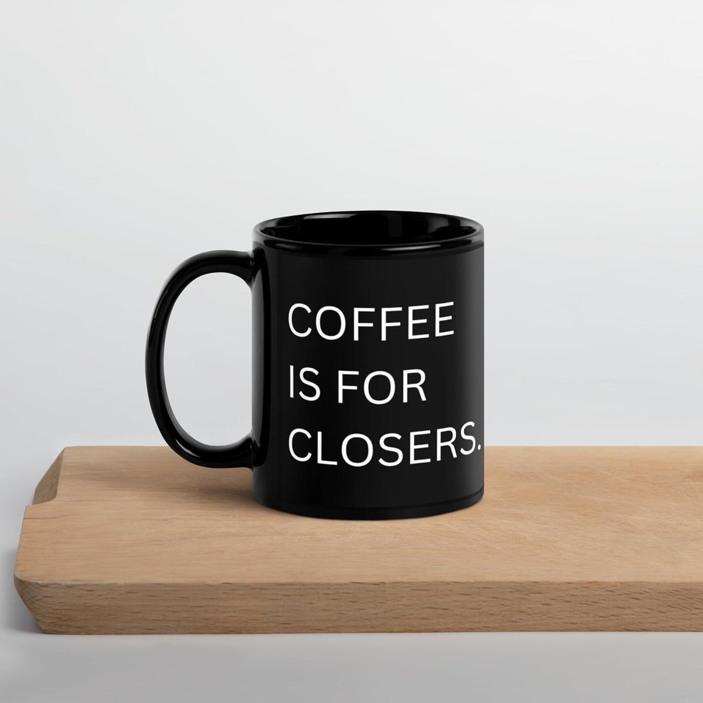 LOVE SUPPLIES Coffee is For Closers White 11oz Ceramic Mug - Real Estate Coffee Cup Mug in Black | Best Gift for the Realtor in Your Life | Best Gift for Sales, Real Estate Broker