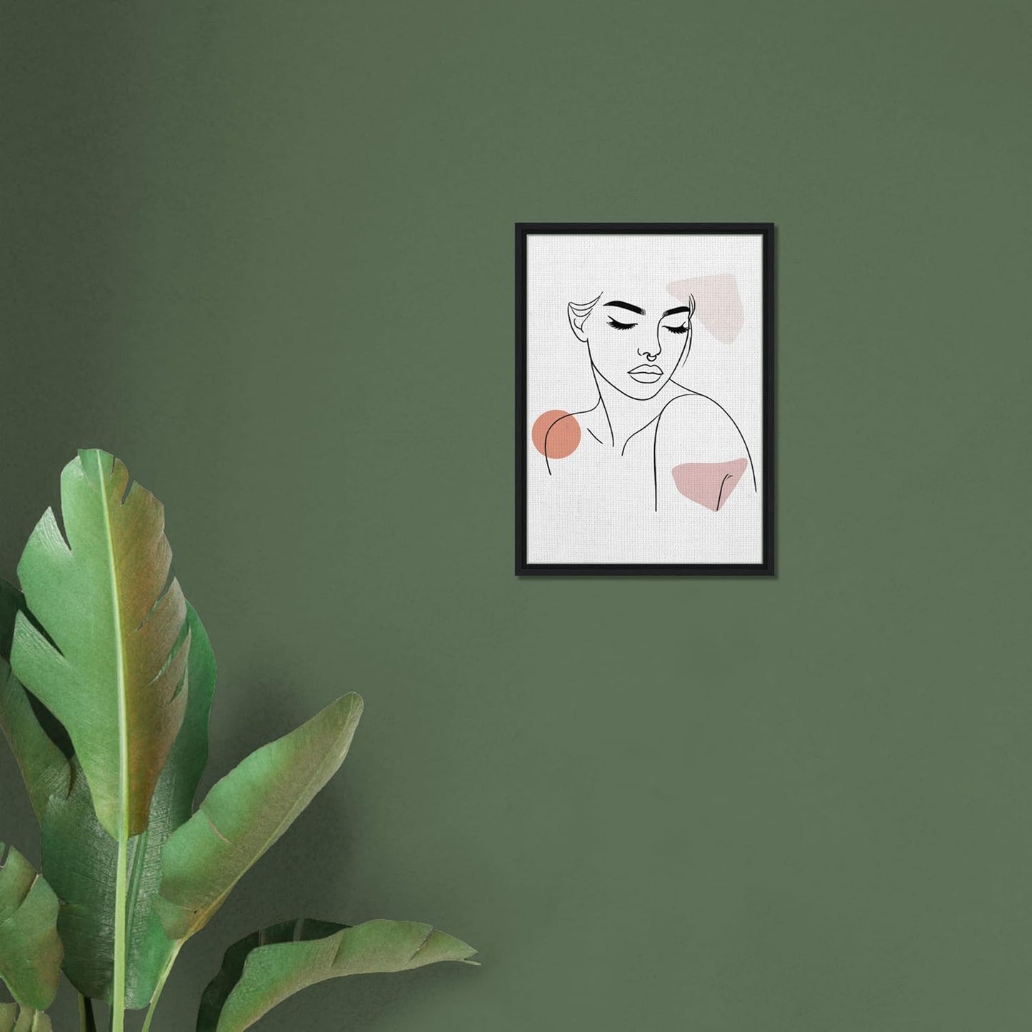The Chelsea in Neutrals - Minimalist Woman Line Artwork Print