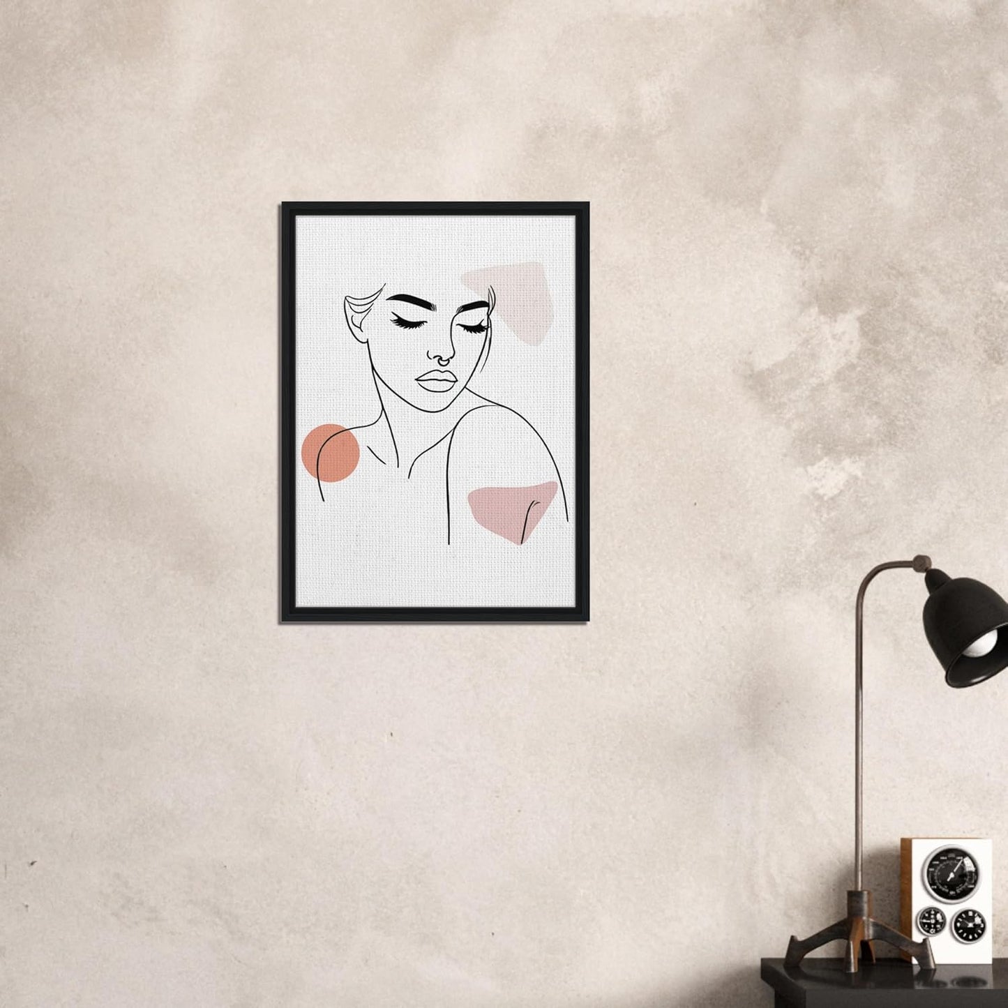 The Chelsea in Neutrals - Minimalist Woman Line Artwork Print