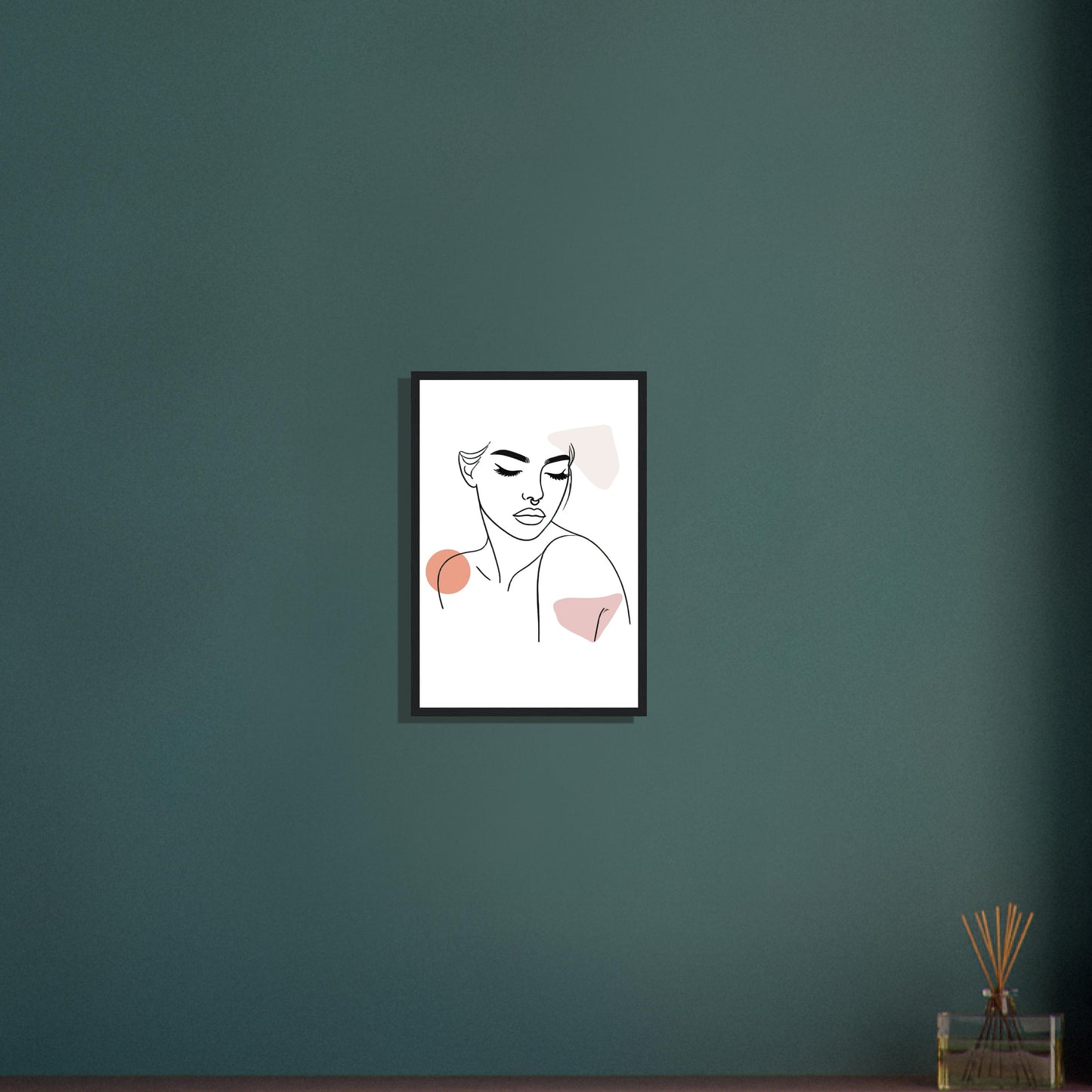The Chelsea in Neutrals - Minimalist Woman Line Artwork Print