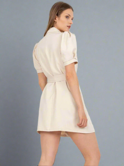a woman is wearing Knot Your Average Blazer Dress
