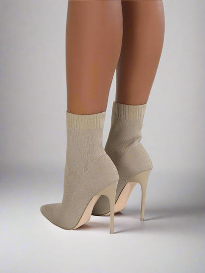 Love Supplies Temptress Mesh Stiletto Boots