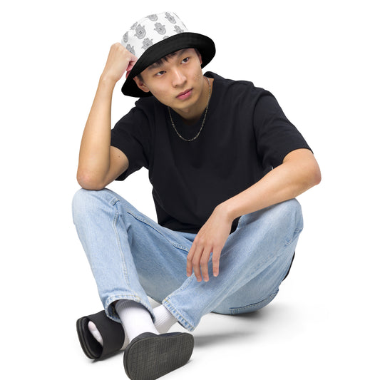 Hamsa Evil Eye Reversible Bucket Hat