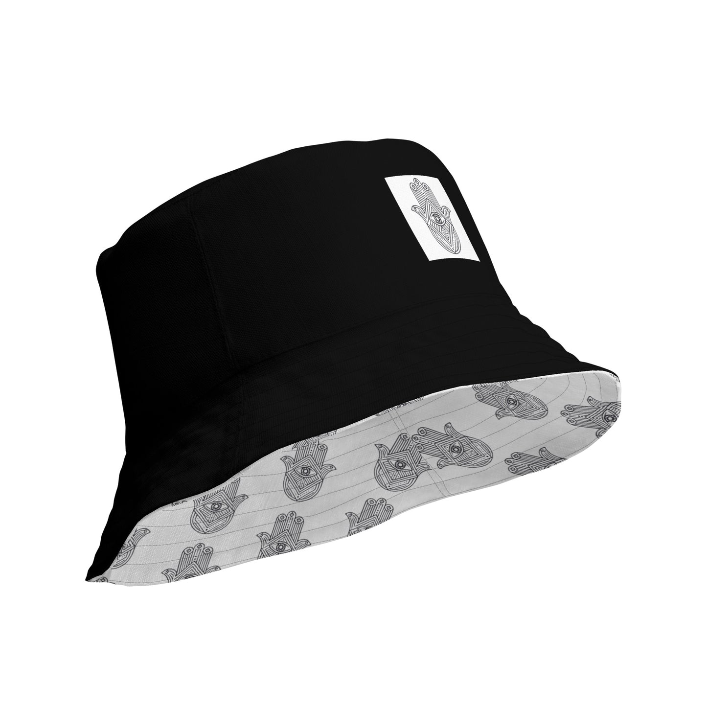 Hamsa Evil Eye Reversible Bucket Hat