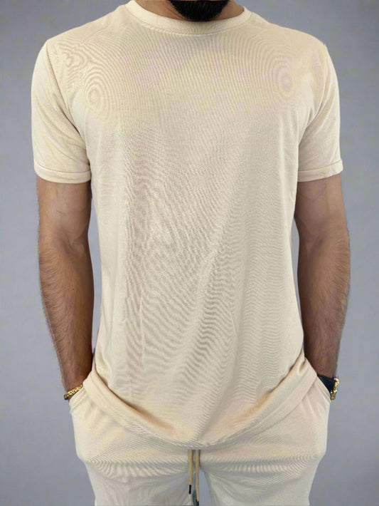 The Mens Daily Errands Shirt and Short Outfit Set in Khaki