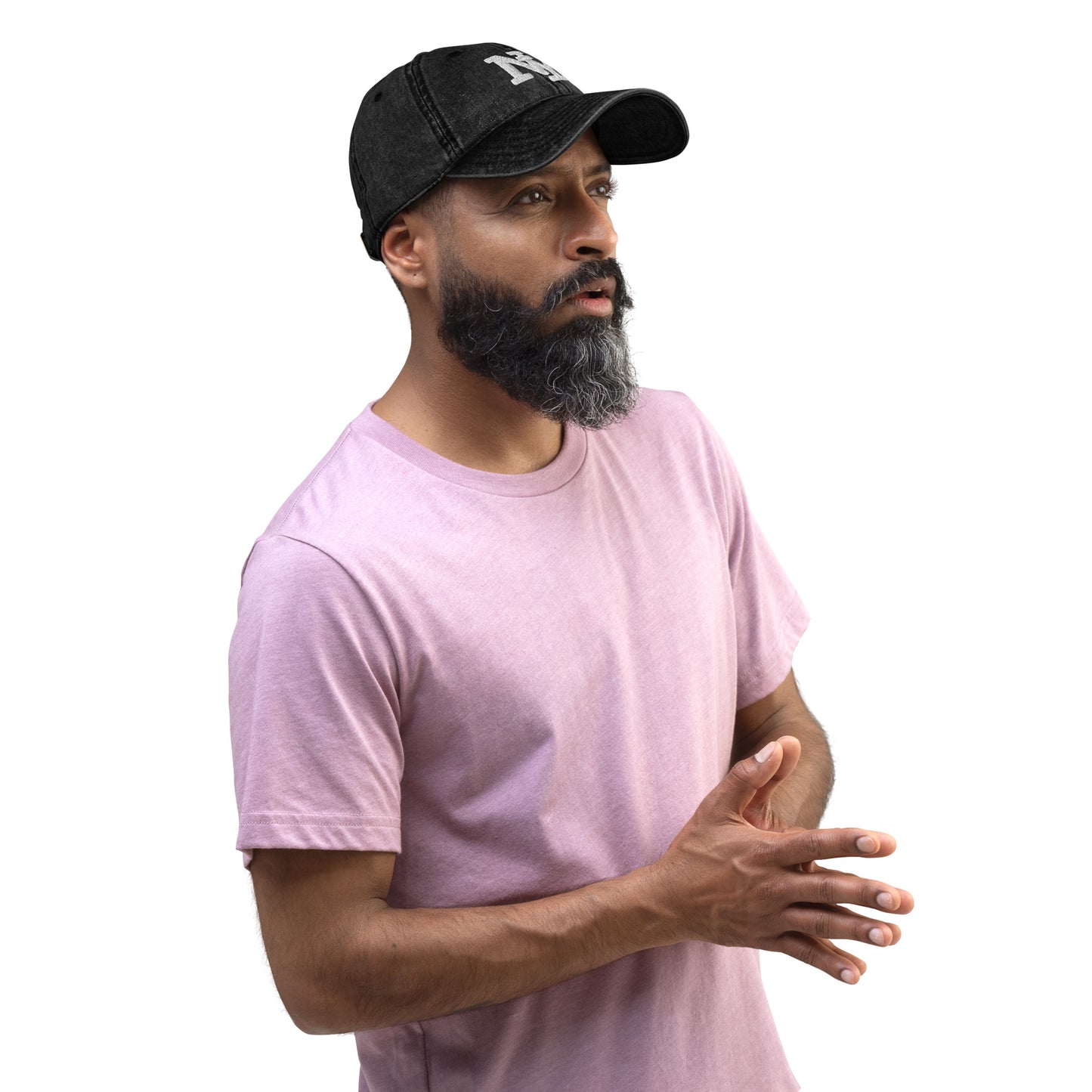 NY Vintage Cotton Twill Dad Hat in Black – High Quality Embroidered NYC Cap – Adjustable New York Dad Hat